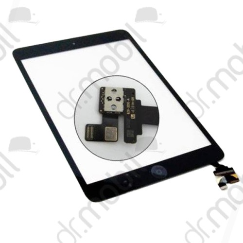 Érintő panel Apple iPad Mini / Mini 2 Retina fekete érintőpanel, előlap IC-vel